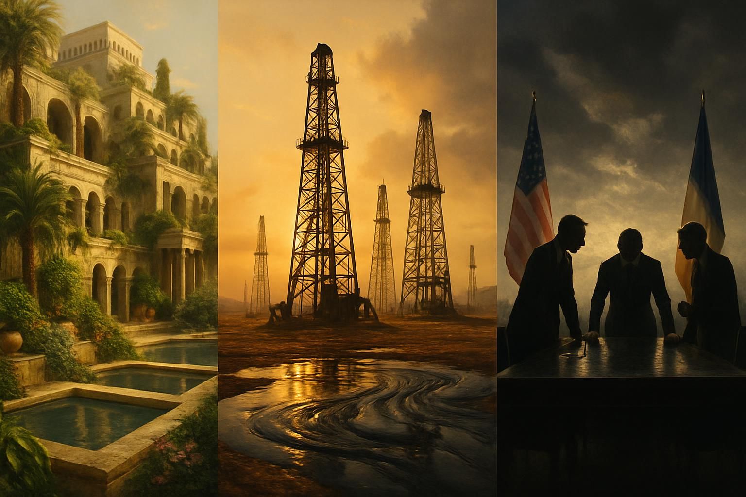 QUIZ : Parcourez l’épopée fascinante du pétrole, des splendeurs des jardins de Babylone aux tumultes des grandes crises diplomatiques