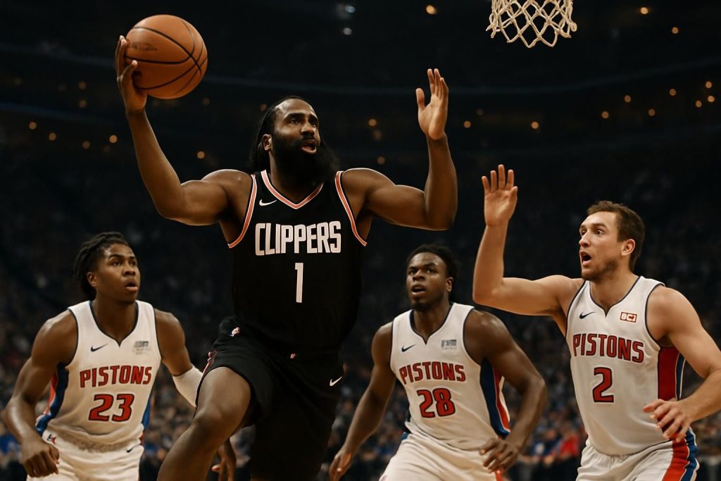 découvrez les 30 points impressionnants de james harden contre les pistons, revivez chaque action spectaculaire en vidéo et plongez dans la performance exceptionnelle du joueur.