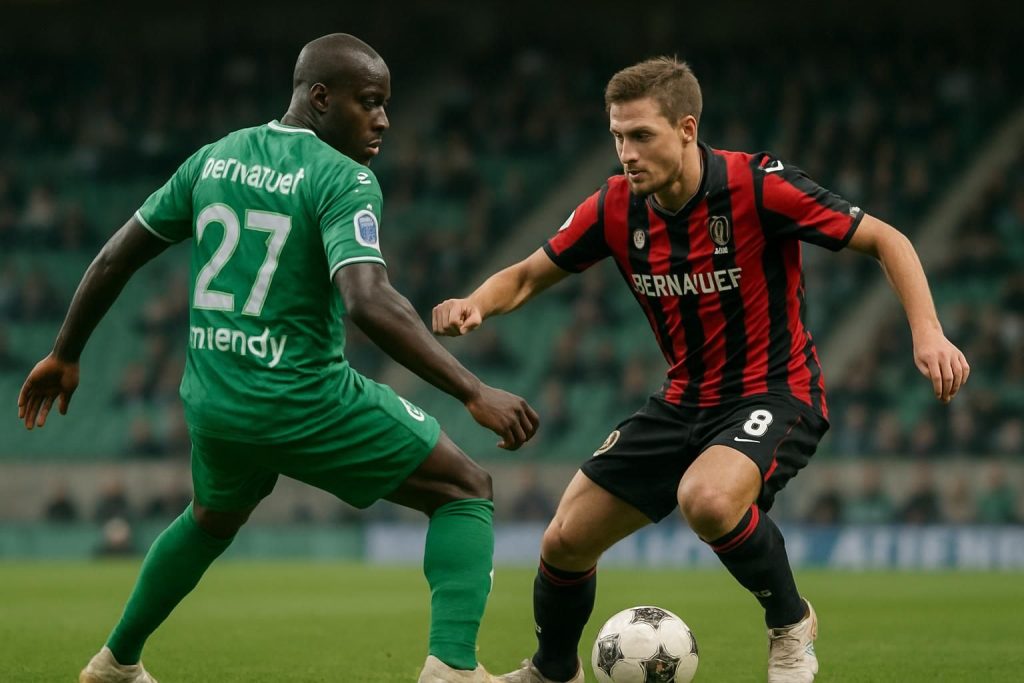 revivez le match entre saint-étienne et nice, où bernauer et mendy se sont distingués comme les rares lueurs d’espoir dans une rencontre globalement terne et peu animée.