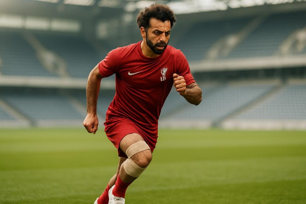 salah déploie toute son énergie pour un retour rapide et en pleine forme sur le terrain, prêt à retrouver les matchs et ses supporters.