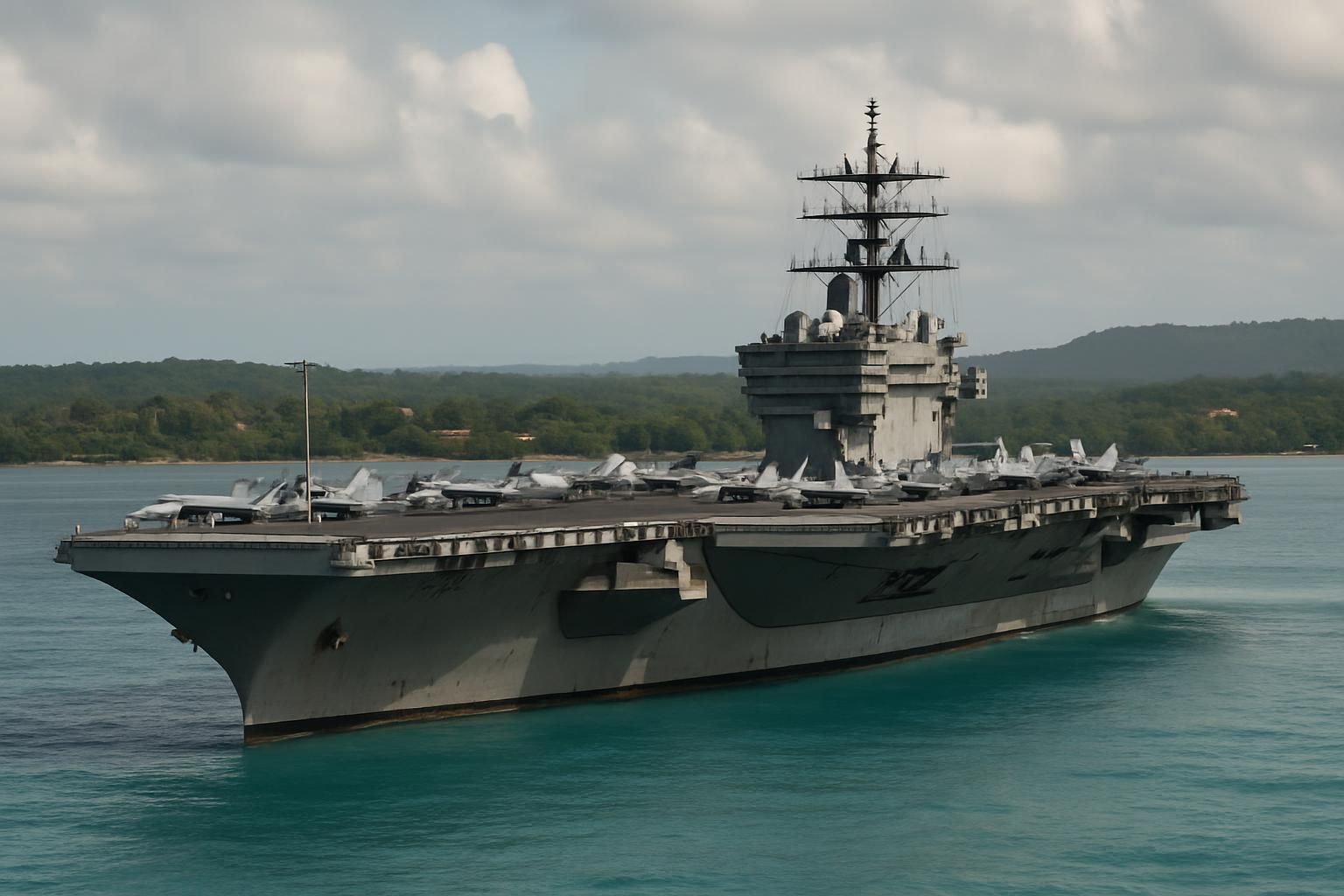 le porte-avions américain « nimitz » fait escale près de cuba, amplifiant les tensions en mer des caraïbes dans un contexte géopolitique délicat.