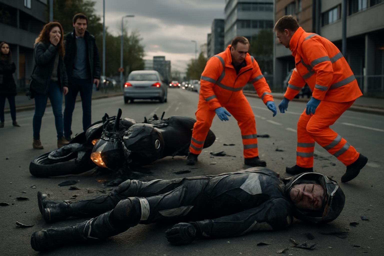 Un motard gravement blessé suite à un accident spectaculaire | Le Maine Libre