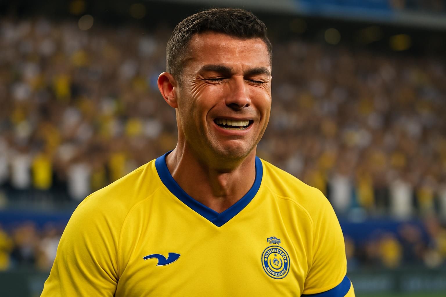 revivez l'émotion intense de cristiano ronaldo, en larmes de bonheur après son doublé décisif qui lui a permis de décrocher son premier titre de champion d’arabie saoudite.