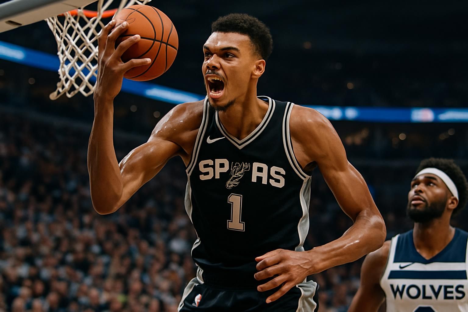 revivez les performances impressionnantes de victor wembanyama avec 27 points et 17 rebonds face aux timberwolves grâce à notre vidéo exclusive.