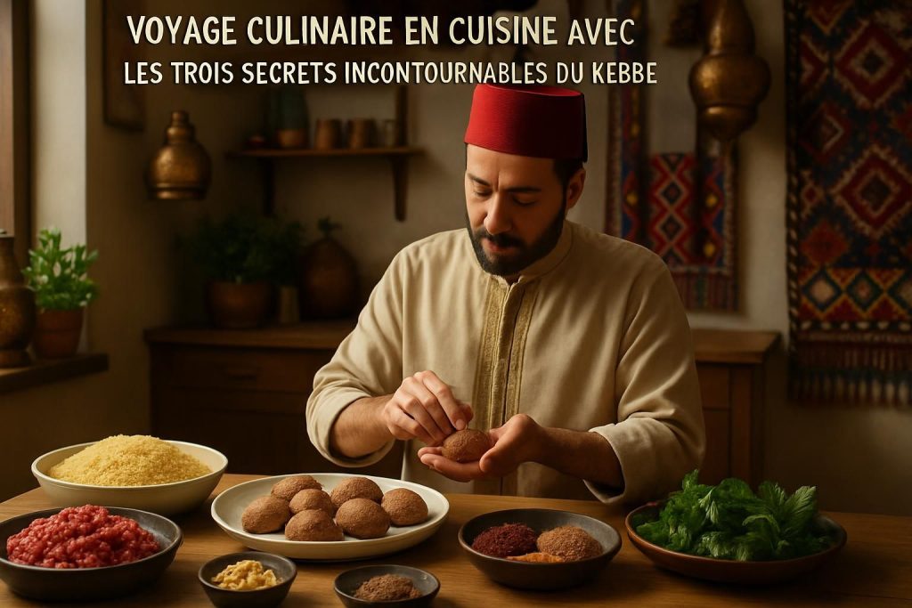 découvrez les 3 secrets incontournables du kebbé, plat emblématique du liban, lors d'un voyage culinaire unique avec arte. plongez dans les saveurs authentiques et les traditions libanaises.