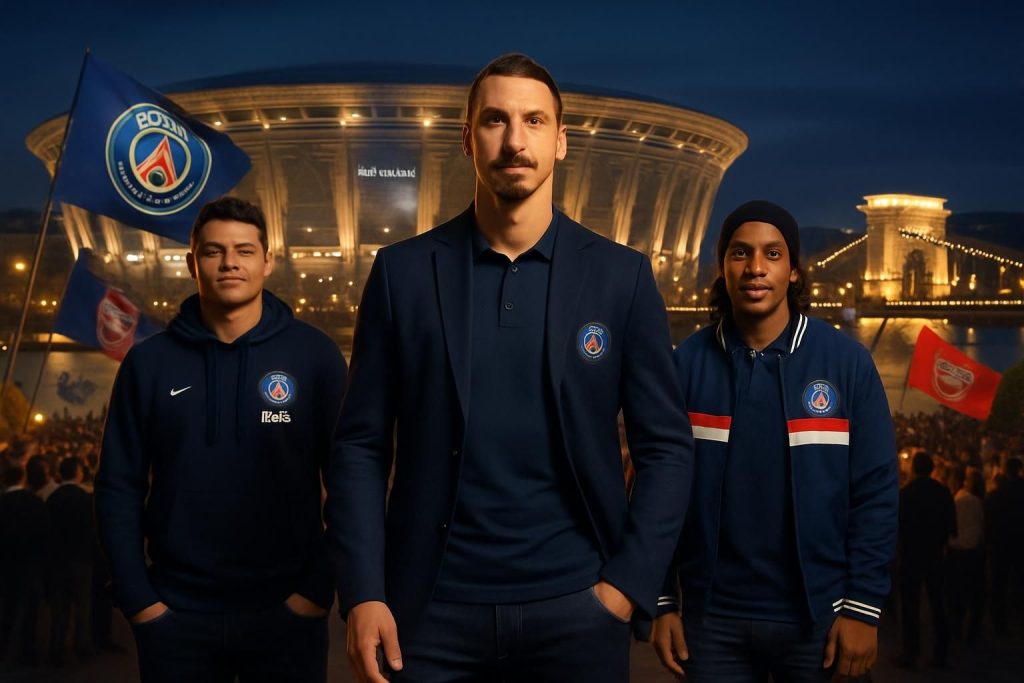 zlatan ibrahimovic et d'autres légendes du psg seront présents à budapest pour la grande finale de la ligue des champions contre arsenal, promettant un événement mémorable.