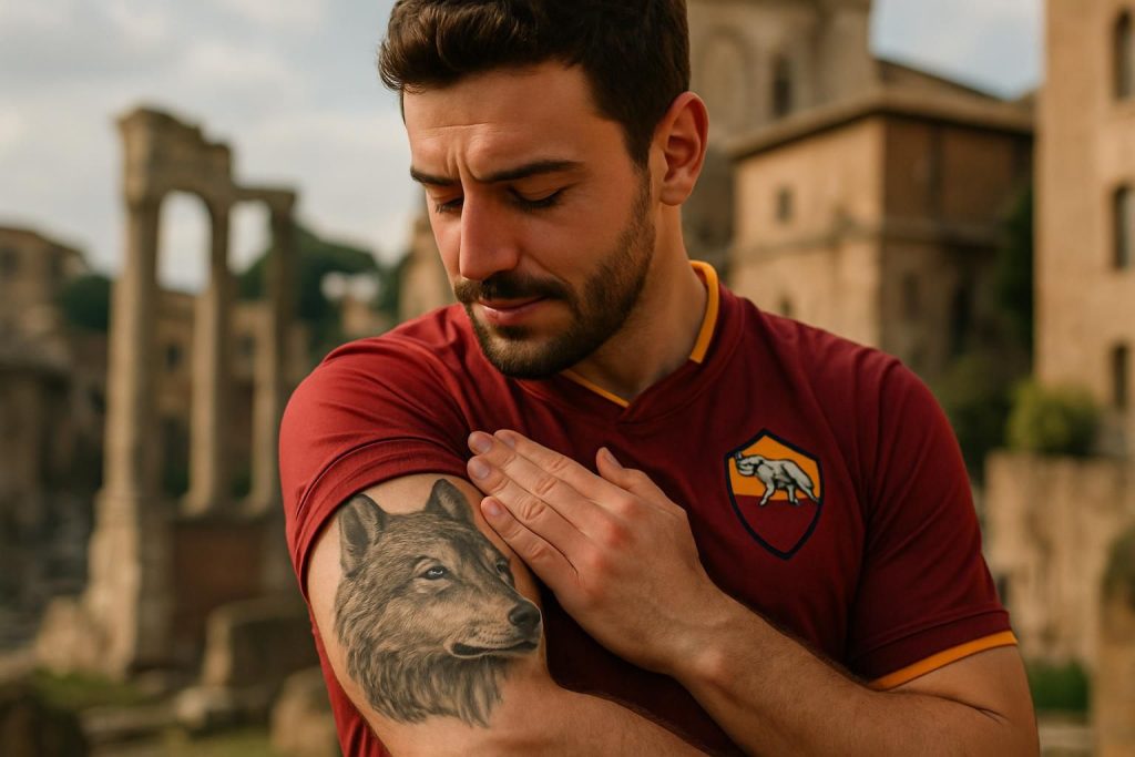 découvrez la passion profonde de cobolli pour l'as rome, symbolisée par le tatouage de la louve, un hommage éternel à son amour pour le club.