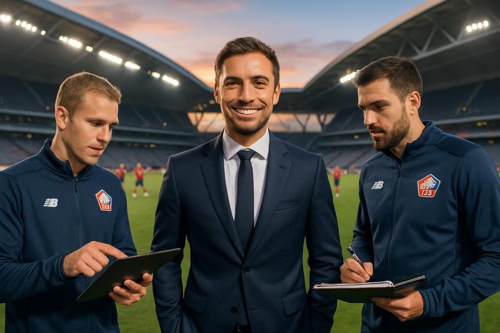 davide ancelotti s'apprête à être renforcé alors que le nouveau staff lillois se dessine avec l'arrivée imminente de deux ou trois recrues clés, promettant une évolution stratégique pour le club.