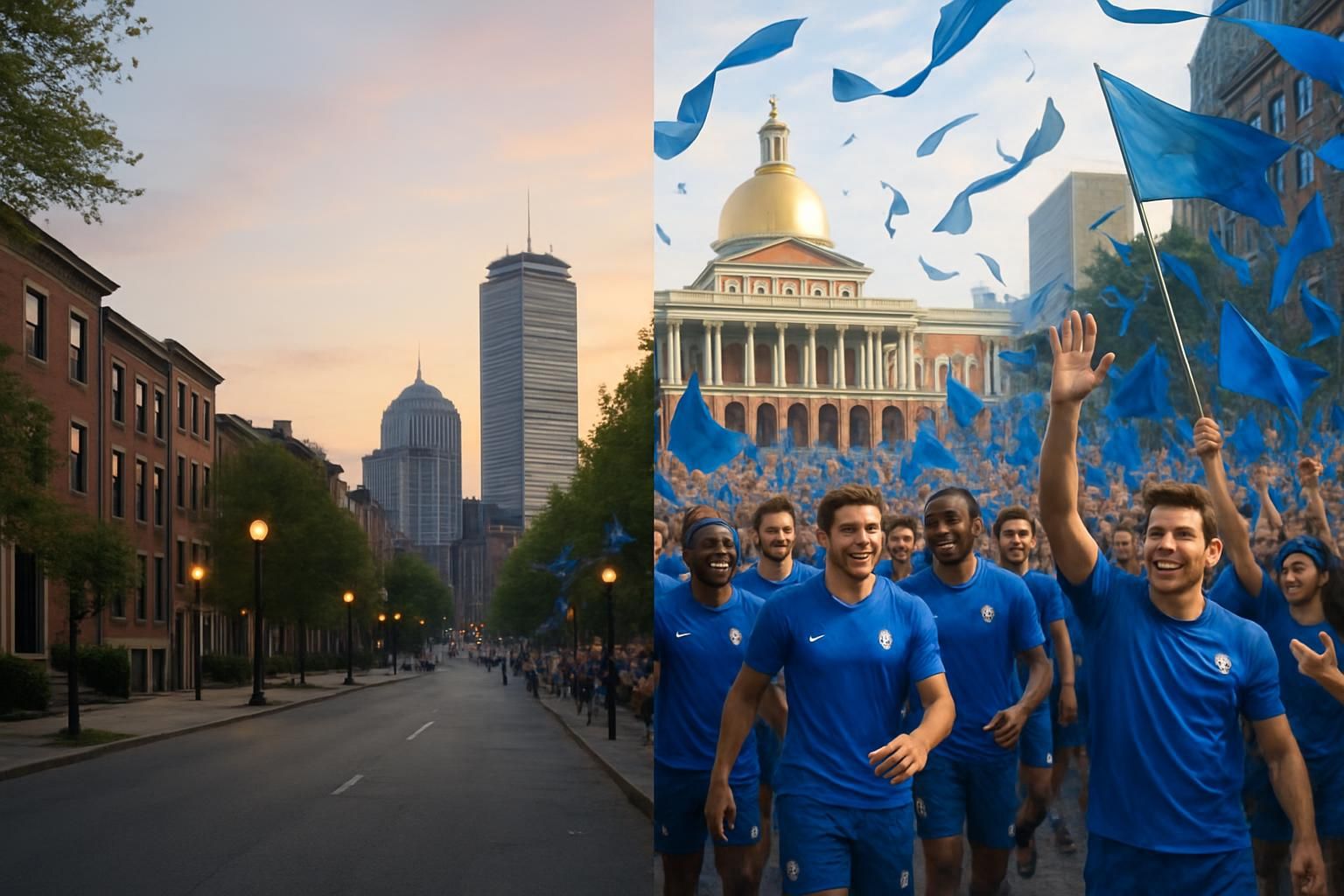 De la sérénité à l’effervescence : le récit captivant de l’arrivée des Bleus à Boston