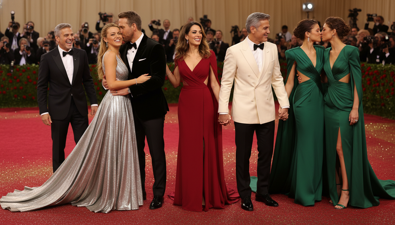 découvrez les moments les plus émouvants et romantiques des couples de stars sur le tapis rouge entre câlins, baisers et tendres attentions qui font briller leur amour.