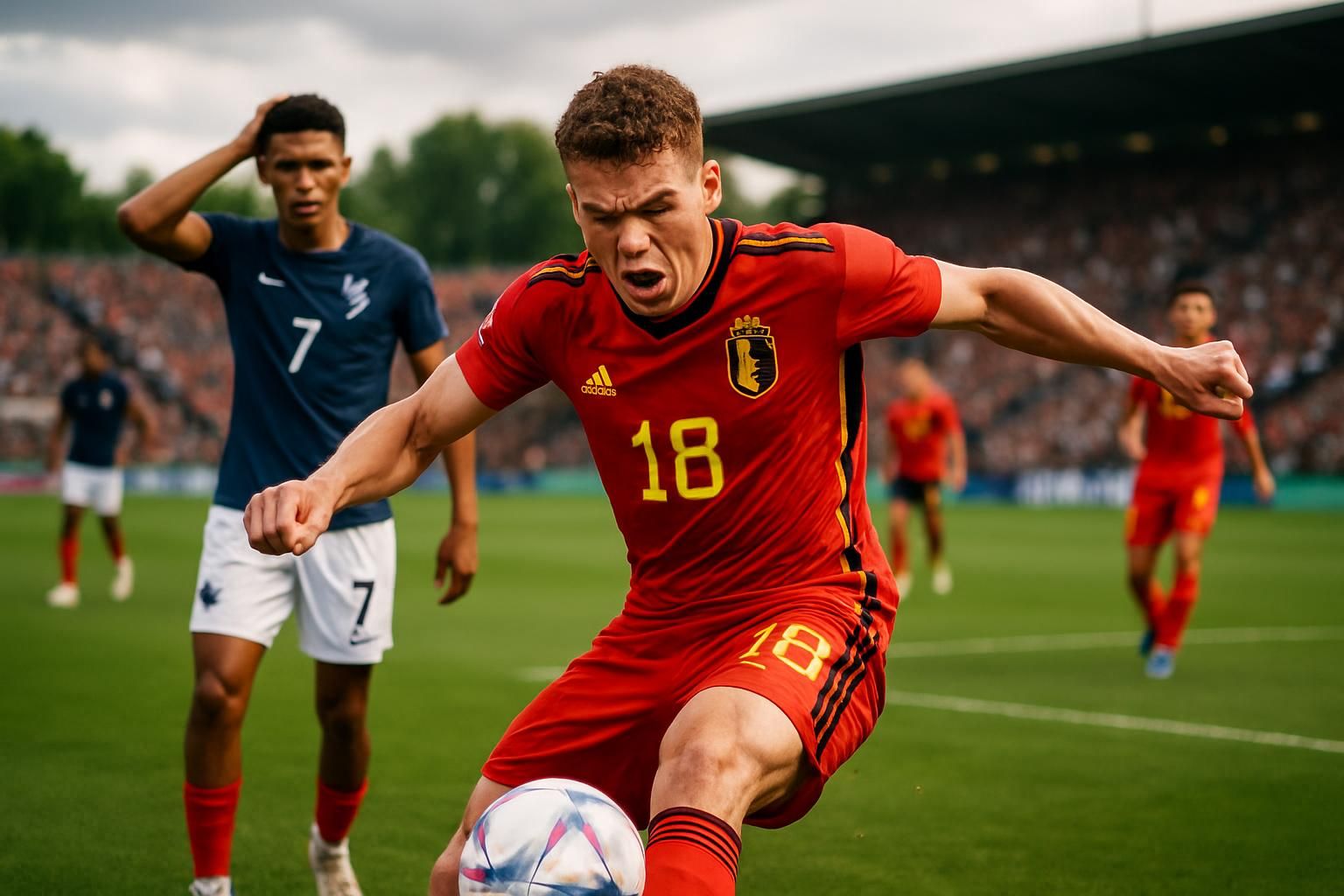 euro u17 : la france s'incline en demi-finale face à une belgique intraitable, mettant fin à son parcours dans la compétition.