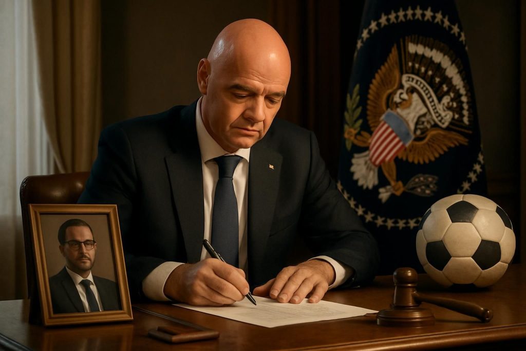 gianni infantino demande une grâce présidentielle pour le journaliste christophe gleizes, soulignant l'importance de la liberté de la presse et de la justice.