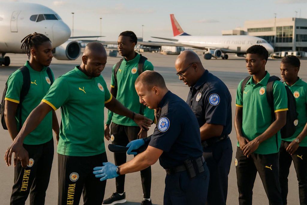 la fédération sénégalaise explique les détails concernant le contrôle des joueurs sénégalais sur le tarmac d’un aéroport aux états-unis, apportant des éclaircissements sur cet incident.
