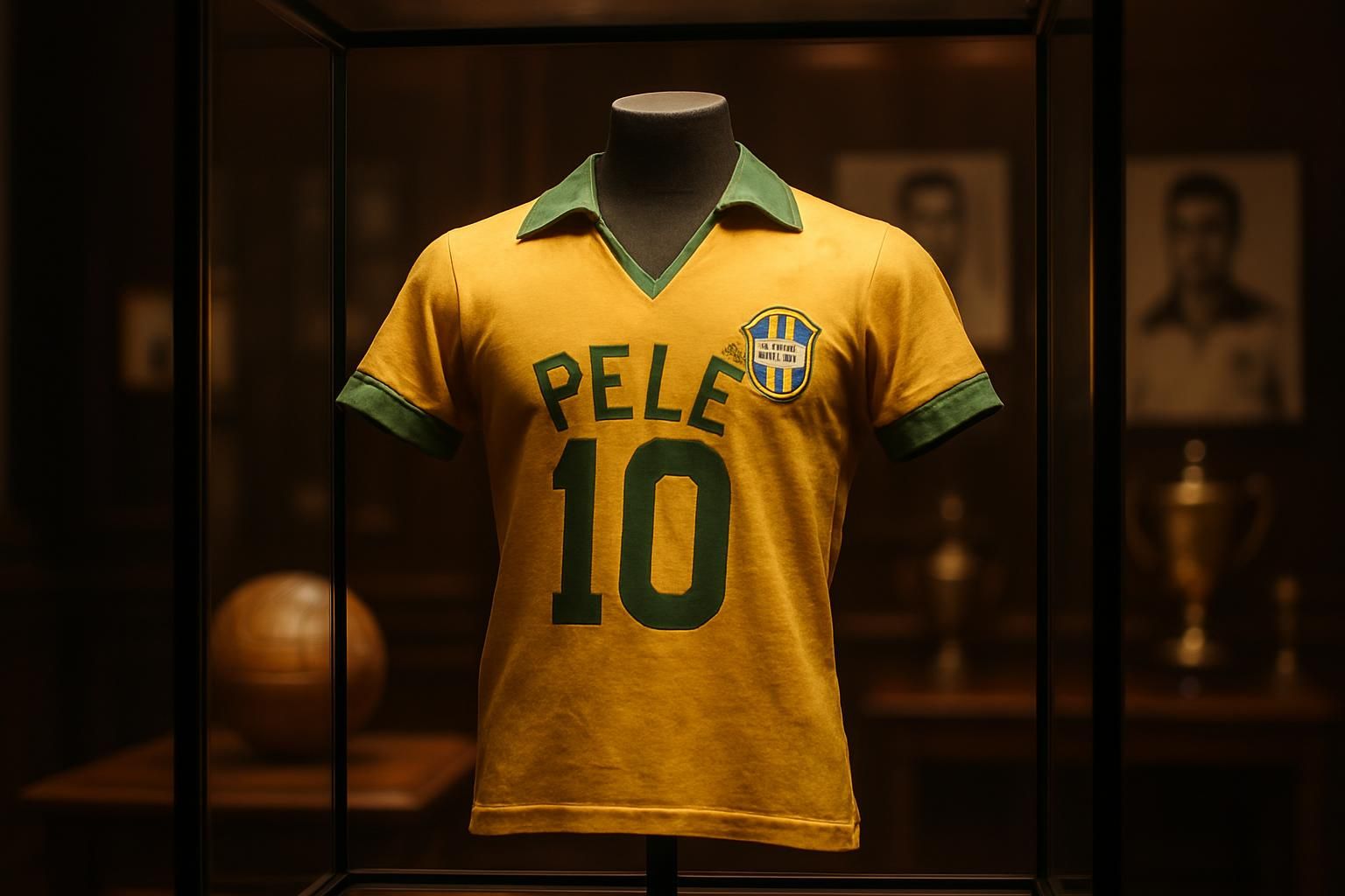 découvrez le maillot emblématique de pelé porté lors de la finale de la coupe du monde 1958, bientôt mis aux enchères. une pièce unique pour les collectionneurs et passionnés de football.