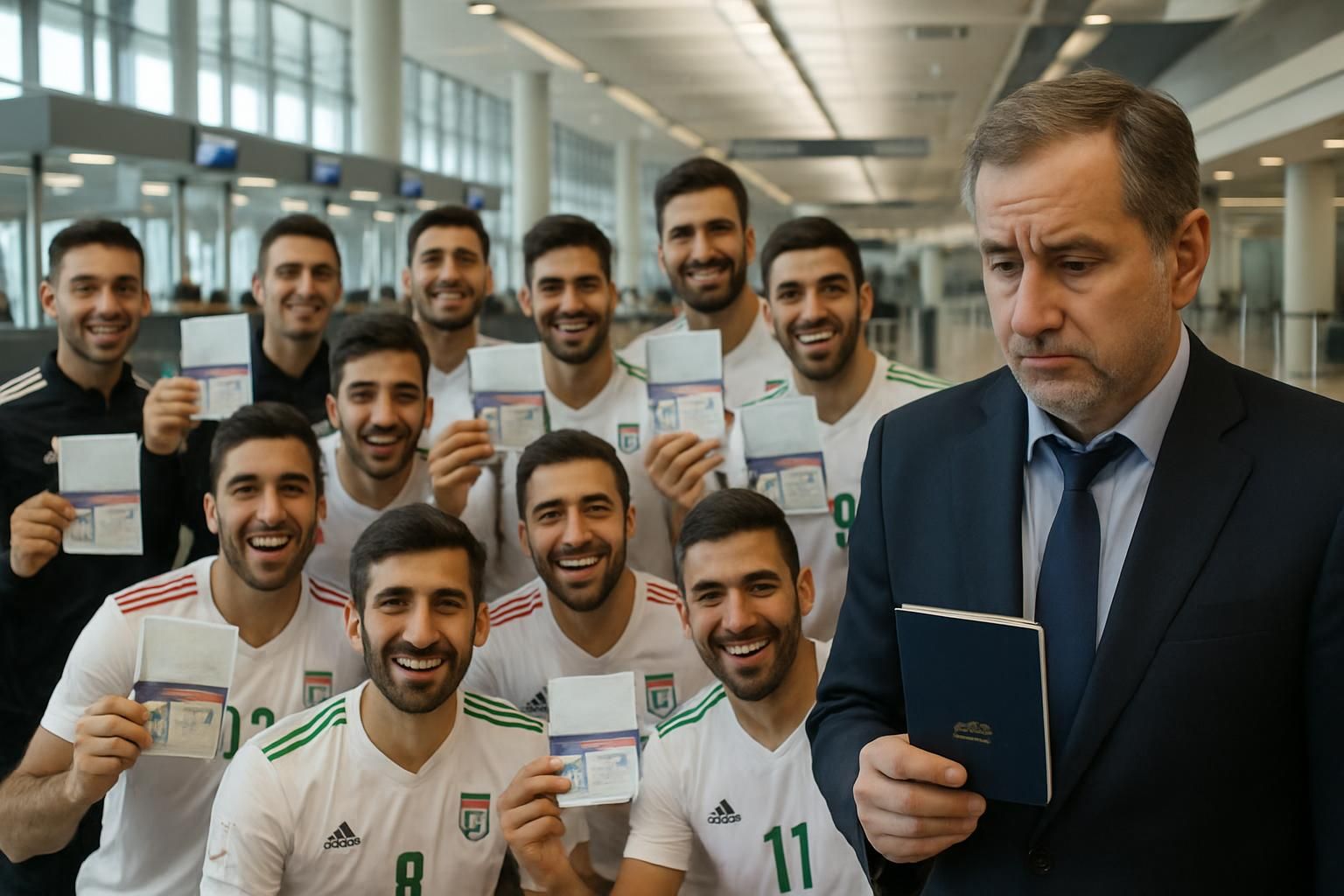 Les visas pour les États-Unis accordés à l’équipe iranienne, mais pas au président de la Fédération