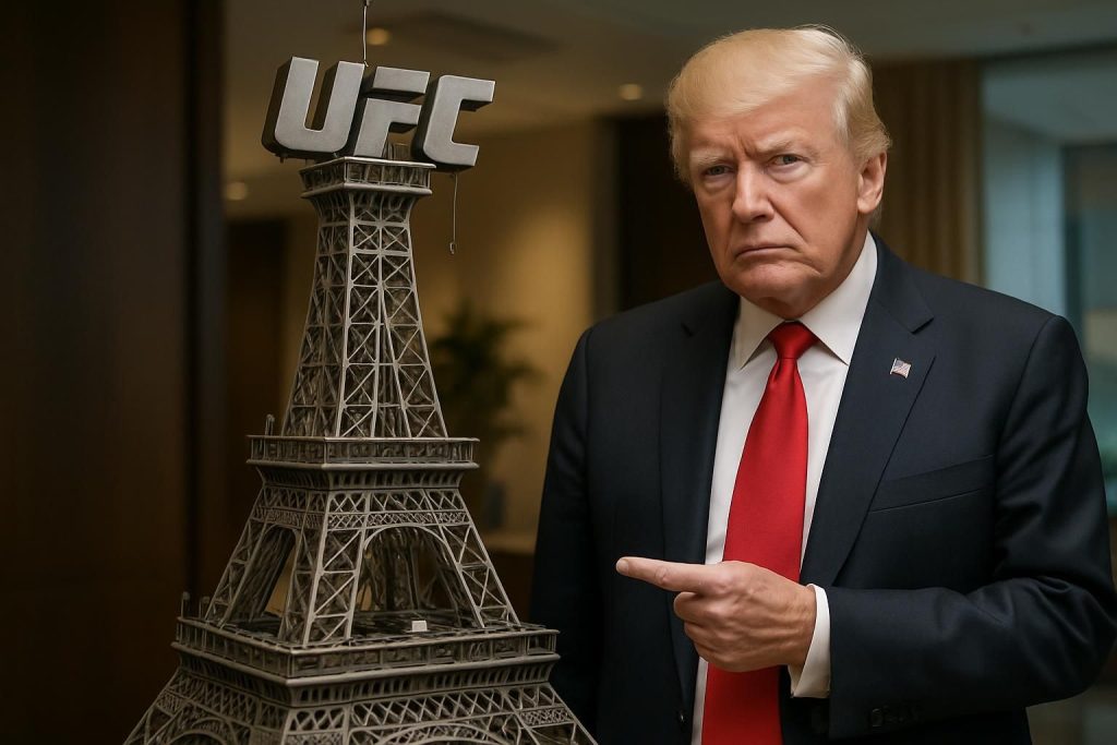 découvrez les propos surprenants de donald trump qui compare la structure de l’ufc à la tour eiffel et évoque un démontage improbable dans le monde du mma.