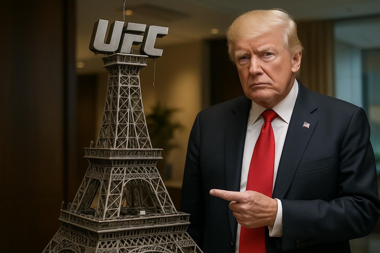 MMA : Donald Trump compare la structure de l’UFC à la Tour Eiffel et évoque une démontage improbable