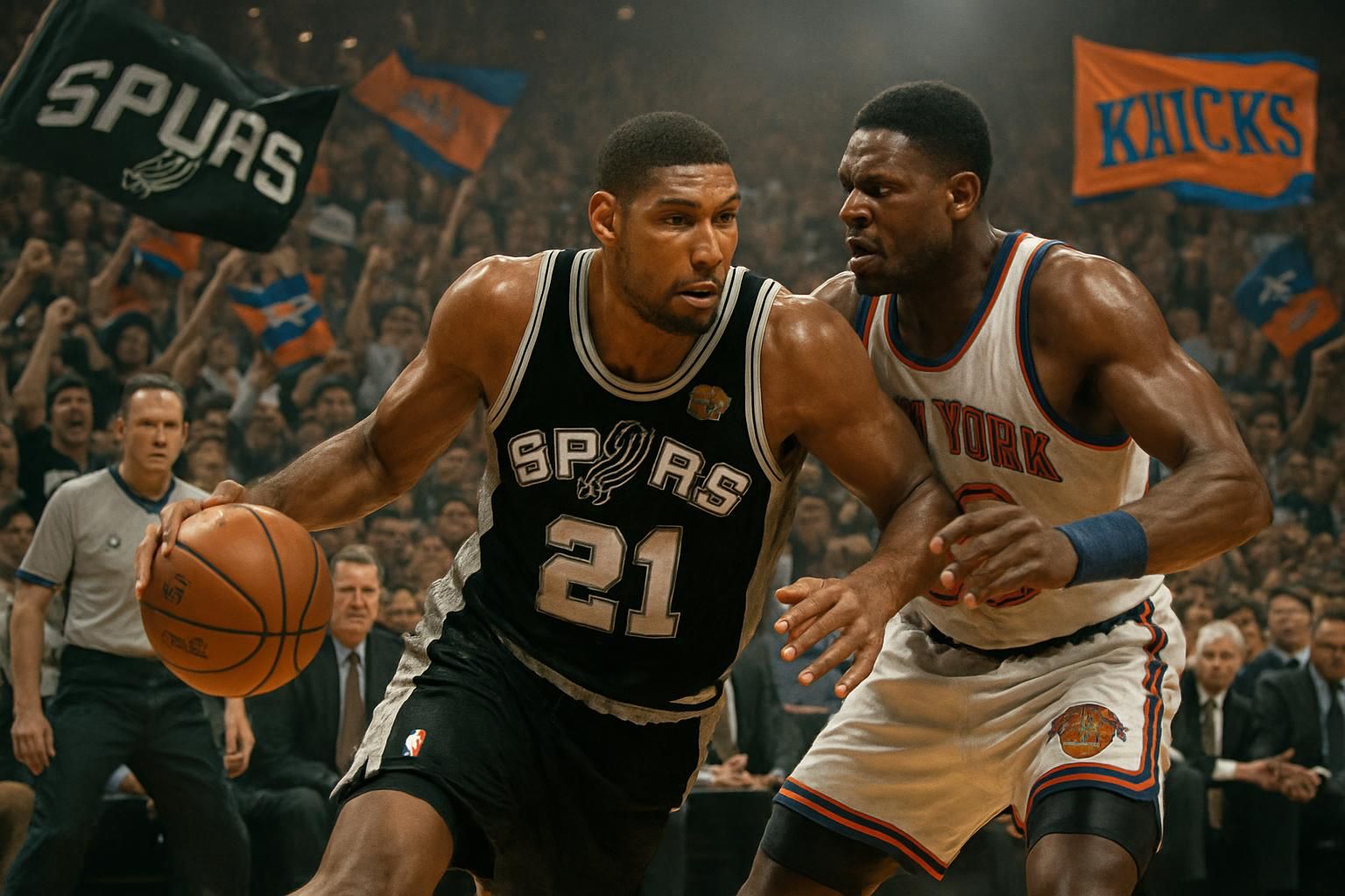 : Quand Spurs et Knicks s’affrontaient dans une finale controversée marquée par le long lock-out de la saison régulière