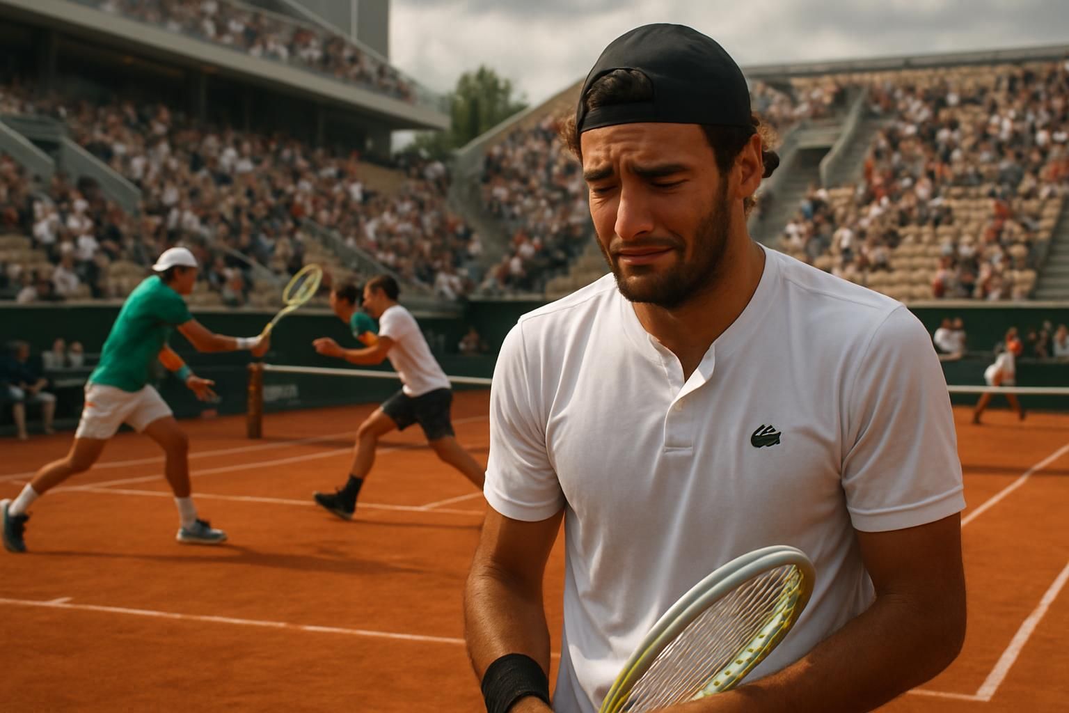 roland-garros : matteo berrettini quitte le tournoi en larmes, tandis qu'arnaldi et cobolli s'affrontent dans une demi-finale 100 % italienne pleine d'émotions et de suspense.