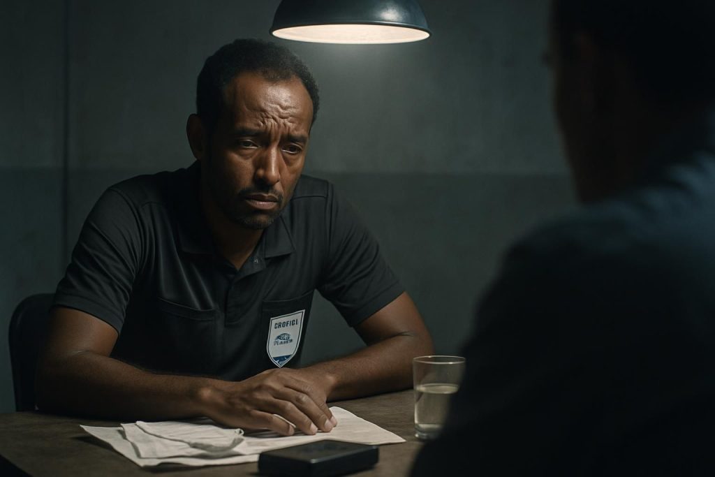 découvrez le témoignage poignant de l'arbitre somalien omar artan, privé de coupe du monde, et ses heures d'interrogatoire éprouvantes.