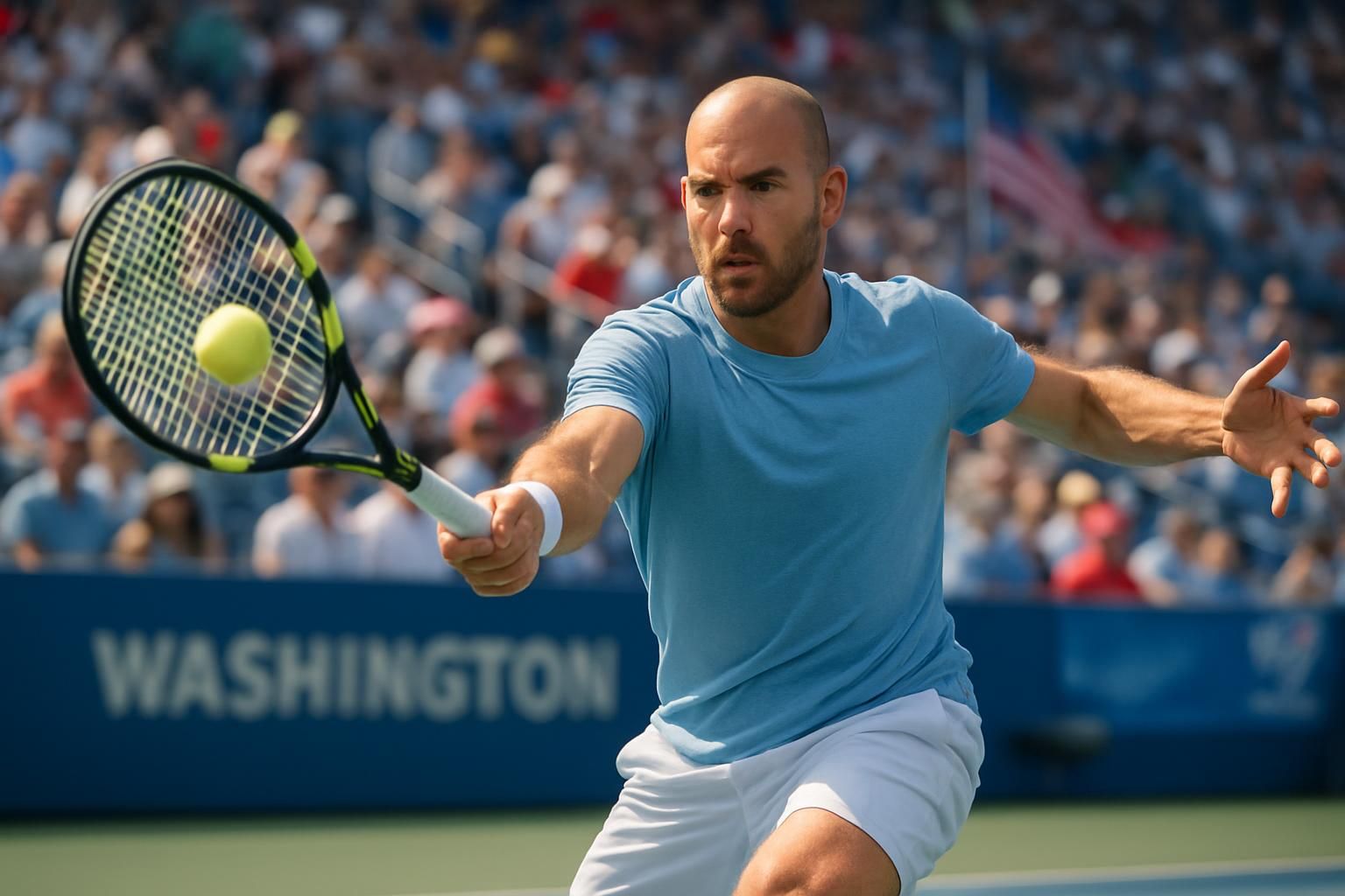 adrian mannarino impressionne à washington en éliminant dès le premier tour learner tien, classé 16e joueur mondial, dans un match spectaculaire.