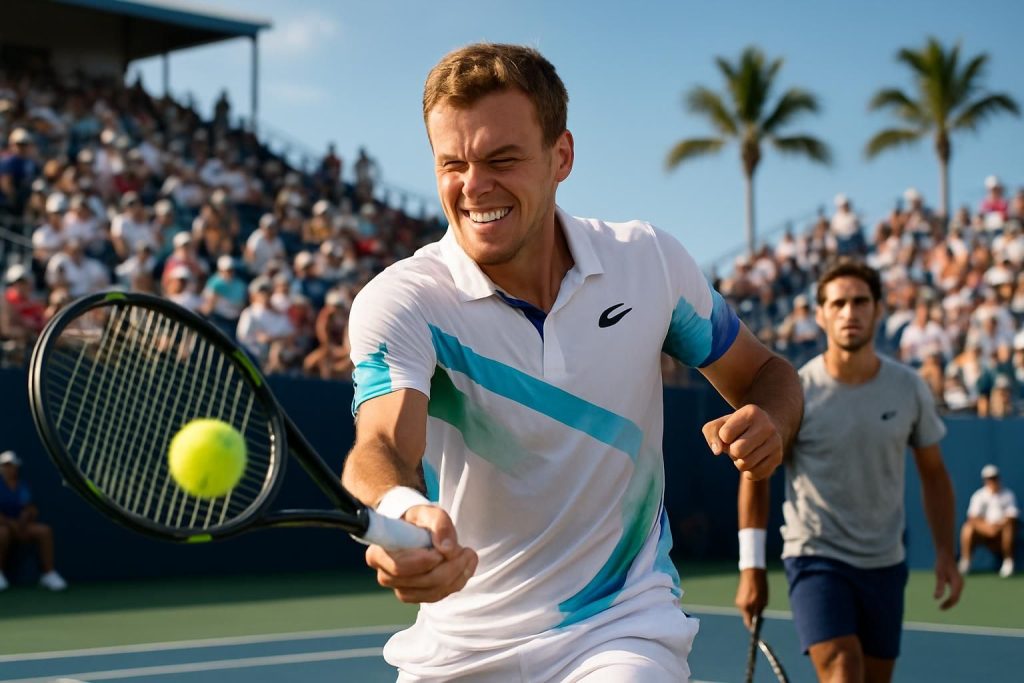 arthur gea atteint la demi-finale de los cabos pour la première fois en battant francisco cerundolo dans un match spectaculaire.