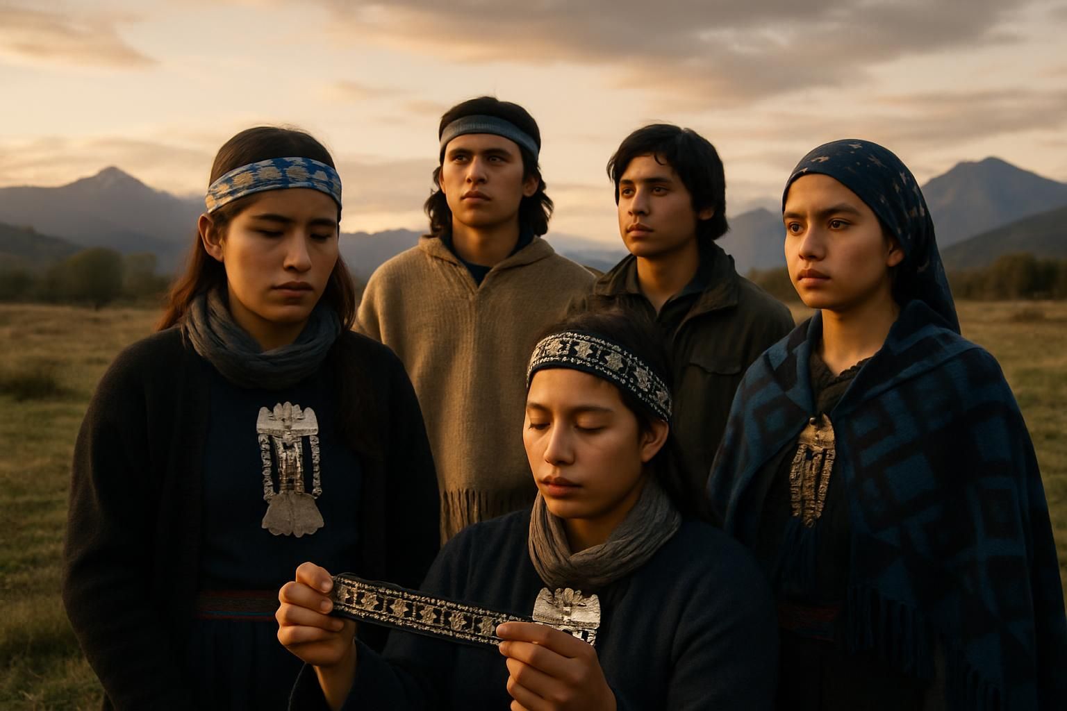 découvrez le voyage documentaire retraçant l'histoire des mapuches au chili, « enfants sans terre », à la recherche de leurs racines et de leur identité après la dictature.