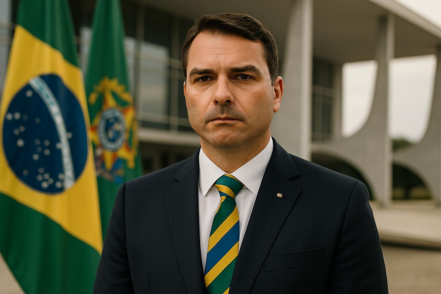 le fils de l'ancien président jair bolsonaro, flavio bolsonaro, se lance dans la course à la présidence du brésil, perpétuant ainsi l'engagement politique de sa famille.