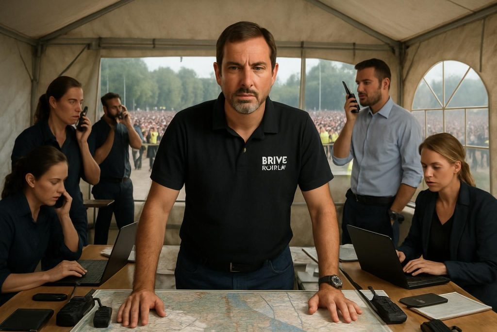 découvrez les coulisses de l'évacuation spectaculaire de 10 000 festivaliers au brive festival, révélées par stéphane canarias, le directeur de l'événement.