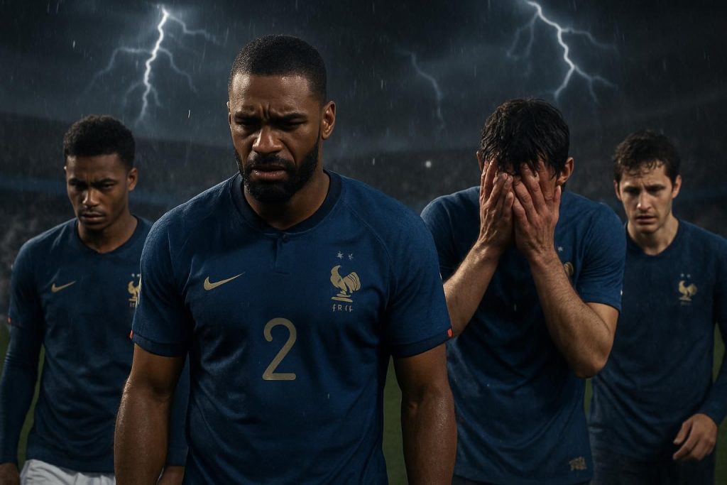 découvrez les dernières turbulences qui secouent l'équipe des bleus, entre choc et désarroi, plongeant la sélection nationale dans une période difficile.