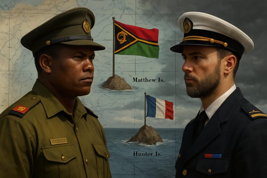 découvrez le conflit géopolitique entre le vanuatu et la france concernant la revendication des îles matthew et hunter, une dispute territoriale majeure dans le pacifique.