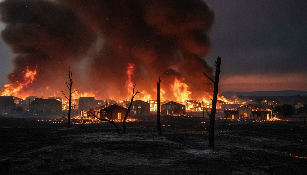 un incendie gigantesque ravage plusieurs maisons dans le var, laissant derrière lui un paysage de désolation et des habitants dévastés.