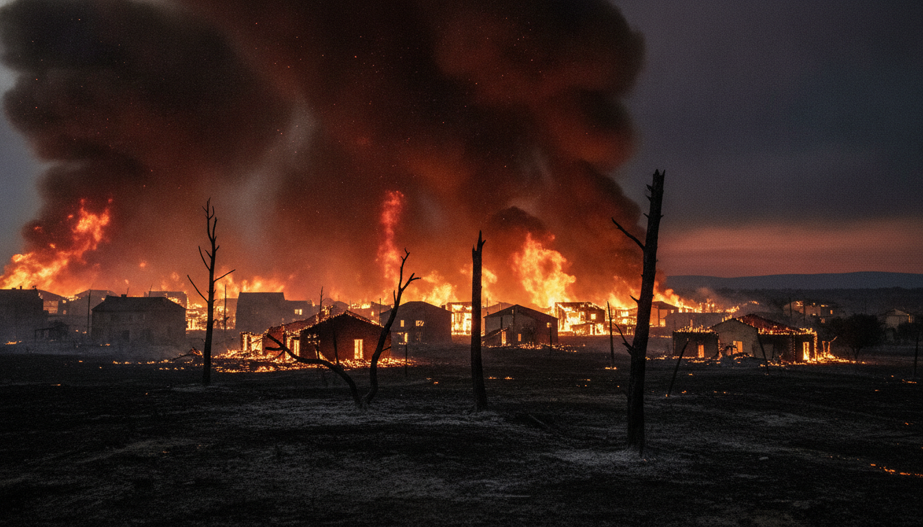 un incendie gigantesque ravage plusieurs maisons dans le var, laissant derrière lui un paysage de désolation et des habitants dévastés.