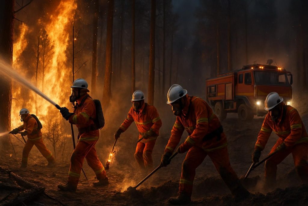 découvrez comment les sapeurs-pompiers élaborent et mettent en œuvre des stratégies efficaces pour maîtriser le risque d’embrasement généralisé lors des feux de forêt.