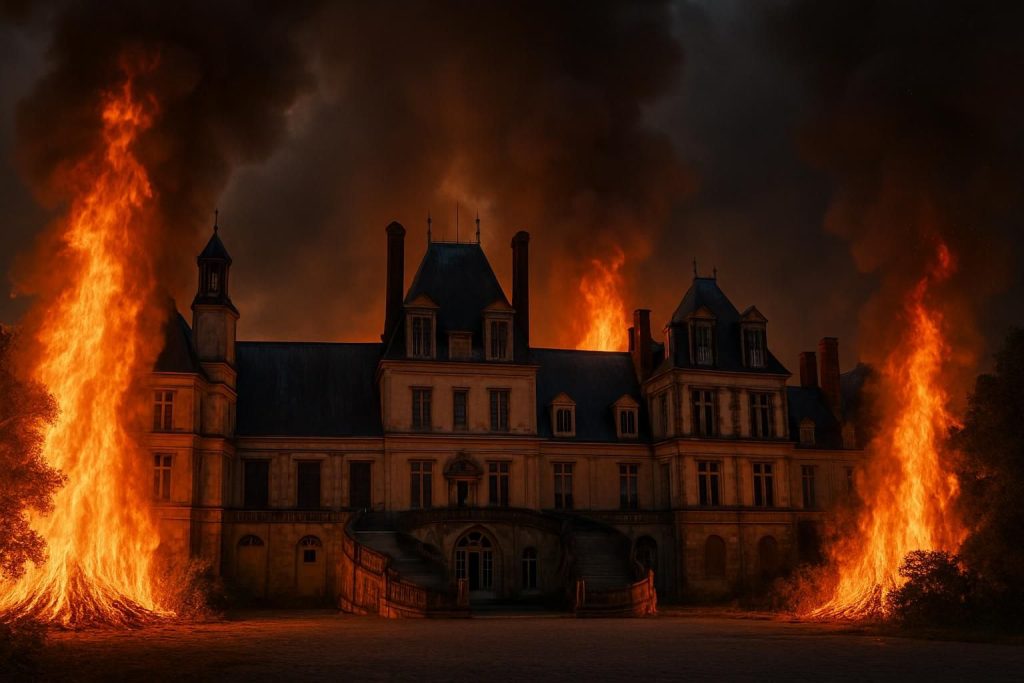 découvrez le récit dramatique d'un habitant de fontainebleau témoignant de la progression rapide des incendies qui ont ravagé la région, avec plusieurs flammes apparaissant successivement autour de la ville.