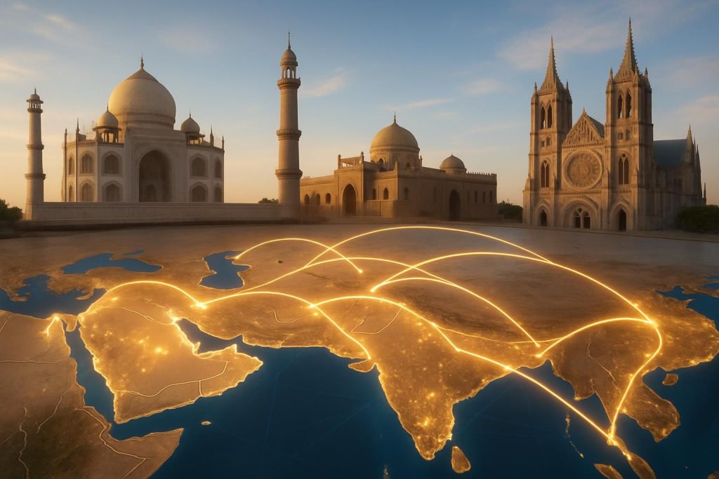 découvrez l'analyse de frank melloul sur le corridor inde-moyen-orient-europe, un projet historique et stratégique majeur situé au centre du monde libre.
