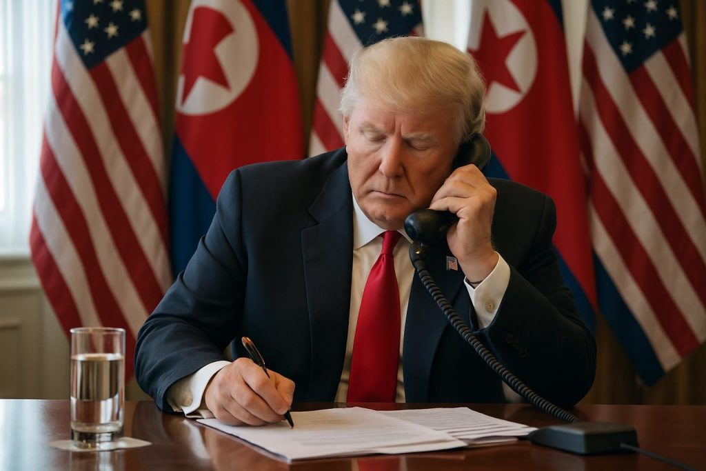découvrez comment donald trump multiplie ses initiatives pour organiser une rencontre historique avec kim jong-un, au cœur des enjeux géopolitiques actuels.