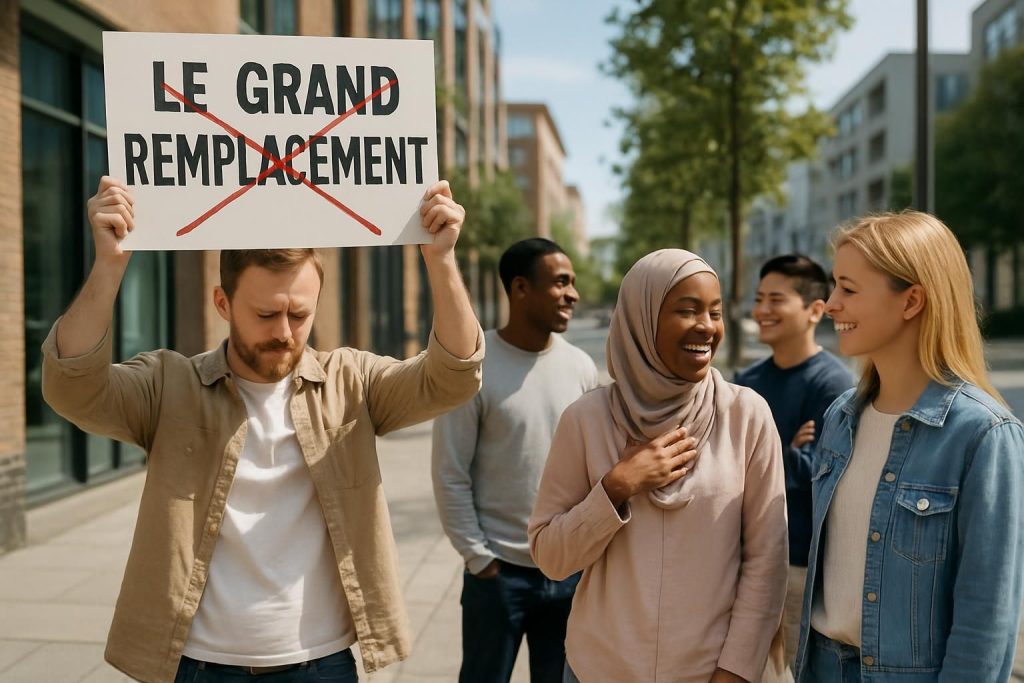découvrez pourquoi le concept du « grand remplacement » est une théorie suprémaciste sans fondement ni sérieux, décriée par les experts et la société.