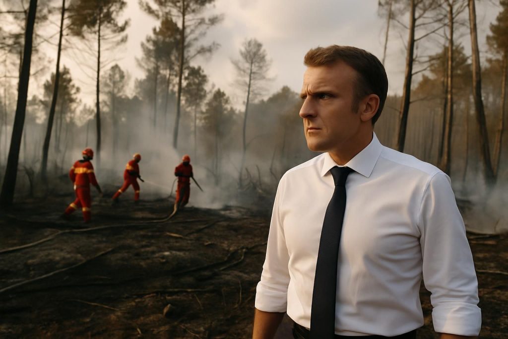 emmanuel macron réagit aux polémiques sur la gestion des incendies en mettant en avant son bilan et les actions engagées pour lutter contre ces catastrophes.