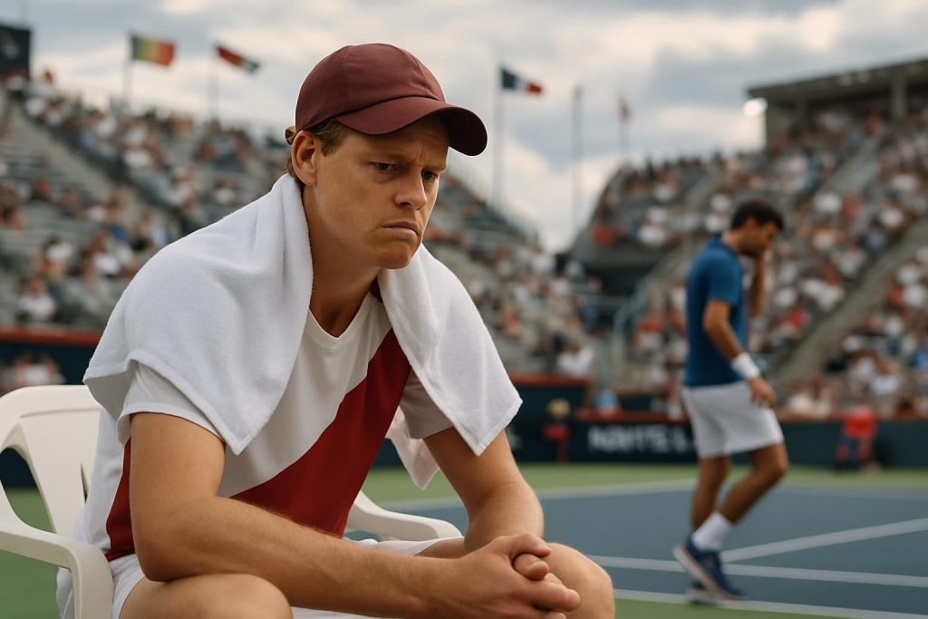 jannik sinner met fin à sa série de victoires en masters 1000 en déclarant forfait à montréal, rejoint par novak djokovic, également absent du tournoi.