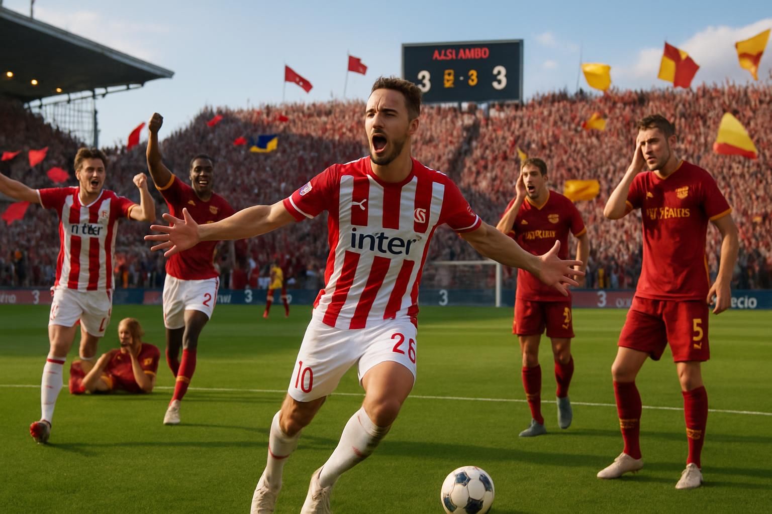 l'as cannes réalise un exploit spectaculaire en obtenant un match nul contre la roma grâce à un superbe but de julien lopez, revenant de trois buts de retard lors d'un match amical intense.