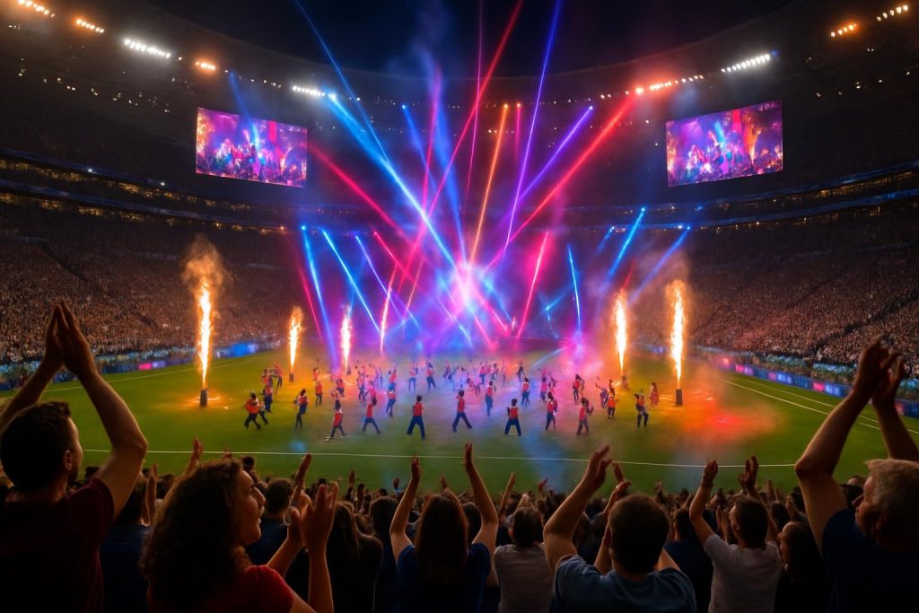 la fifa envisage d'étendre la durée du spectacle de la mi-temps à 20-30 minutes lors de la finale de la coupe du monde pour offrir un divertissement encore plus spectaculaire aux fans.