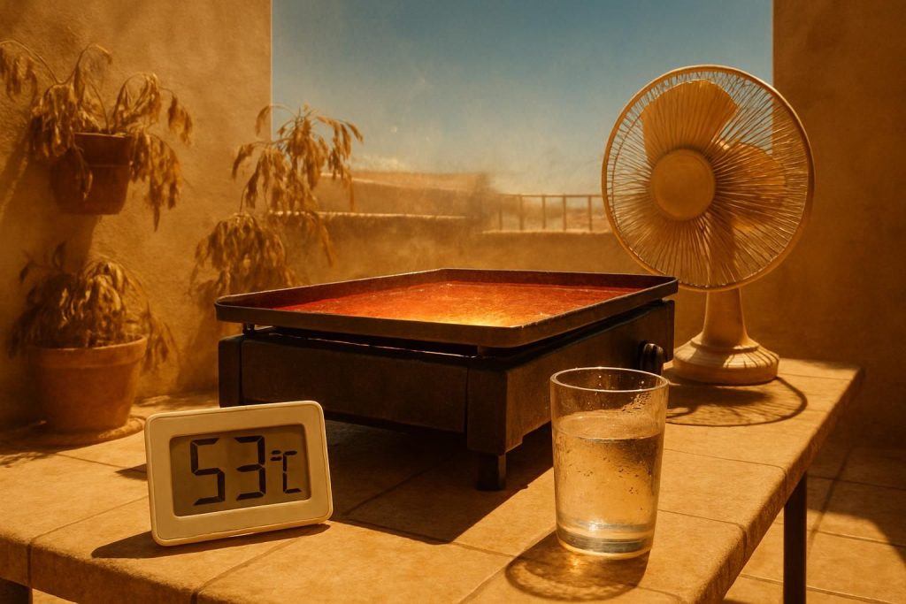 découvrez comment la canicule exceptionnelle fait grimper les températures à 53 degrés, un record avant même de pouvoir profiter de la plancha cet été.