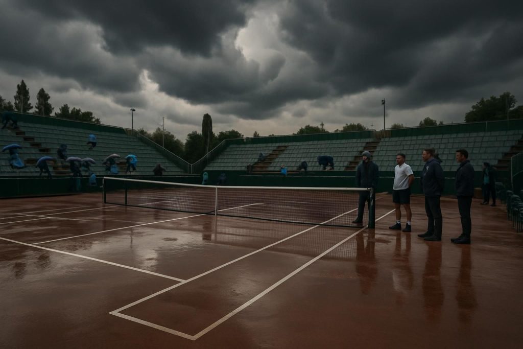 la finale du tournoi wta d'iasi a été reportée à lundi en raison des intempéries, perturbant le calendrier et les joueurs.