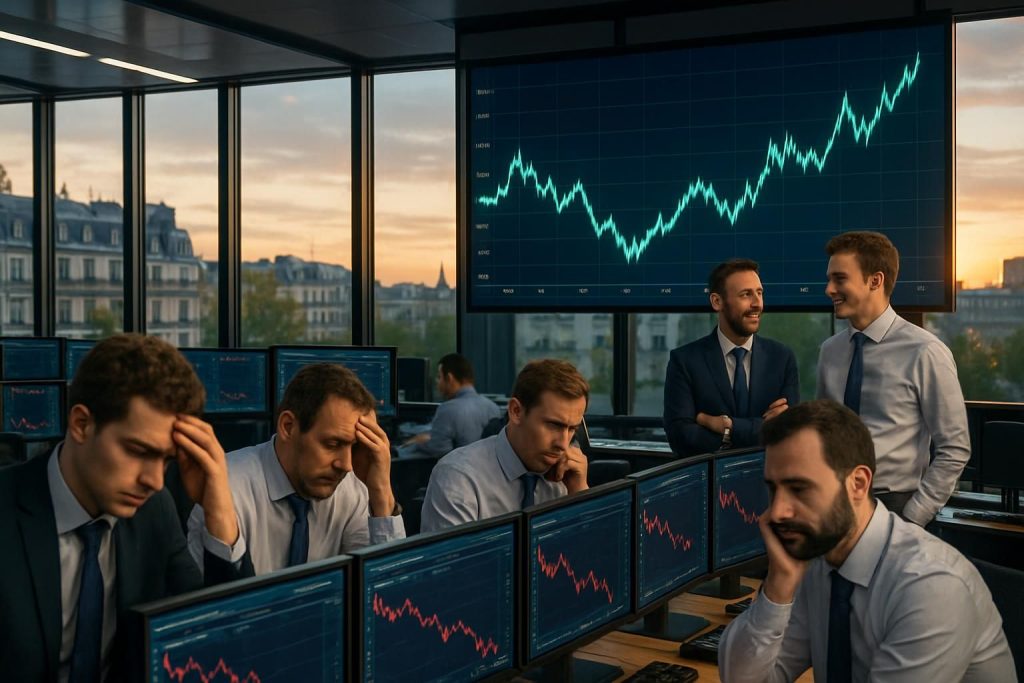 le cac 40 ralentit sa progression à la bourse, mais publicis se distingue fortement, occupant la première place des meilleures performances du marché.