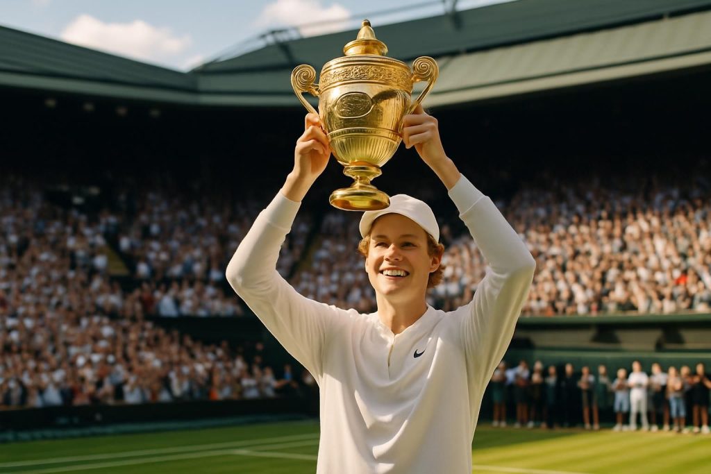 découvrez le triomphe royal de jannik sinner, qui après un début d'année brillant sans grand chelem, s'impose avec éclat à wimbledon en tant que numéro 1 mondial.