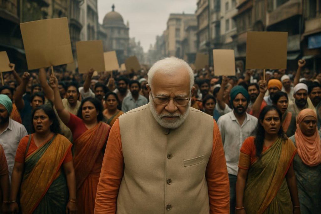 découvrez les manifestations en inde et comment elles impactent le moral du premier ministre narendra modi face aux défis actuels.