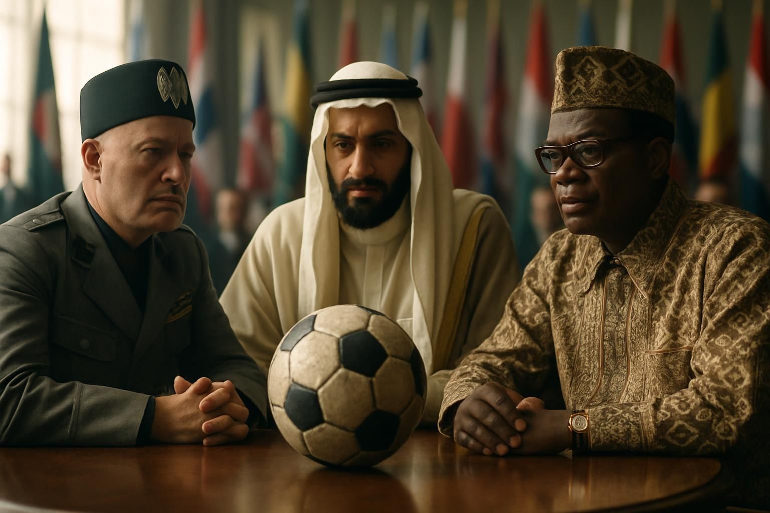 découvrez comment des figures historiques comme mussolini, le cheikh du koweït ou mobutu ont influencé la géopolitique de la coupe du monde, bien avant l’affaire balogun-trump, révélant l'impact politique sur le football mondial.