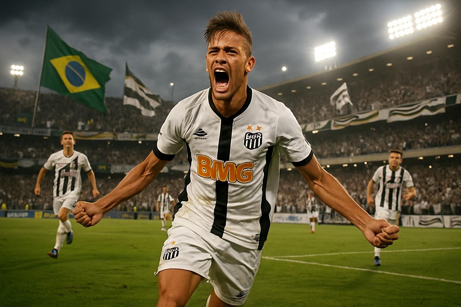 découvrez le retour triomphal de neymar avec santos, marqué par un doublé éclatant qui efface la déception du mondial brésilien.