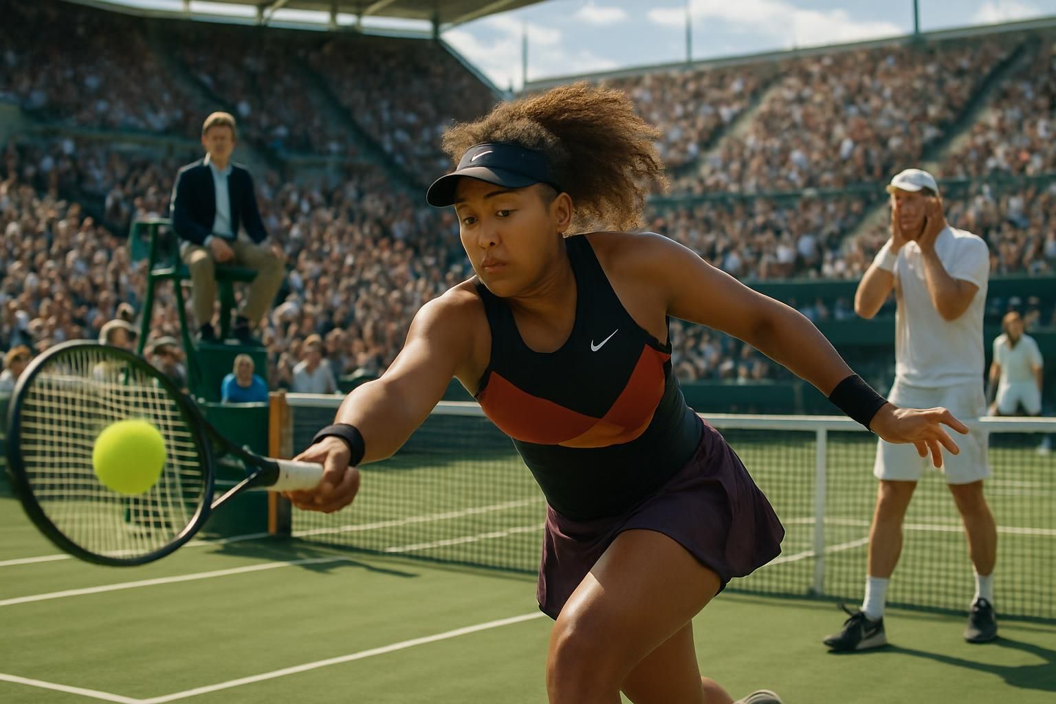 osaka profite du forfait de krueger pour assurer sa place en quarts de finale, avançant ainsi dans la compétition avec détermination.